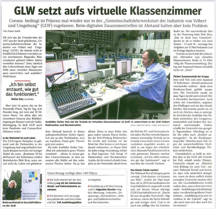 Lehr- und Gemeinschaftswerkstatt | GLW Velbert