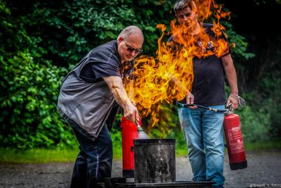 Brandschutzübungen der GLW Velbert